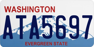 WA license plate ATA5697