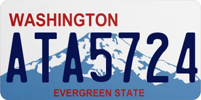 WA license plate ATA5724