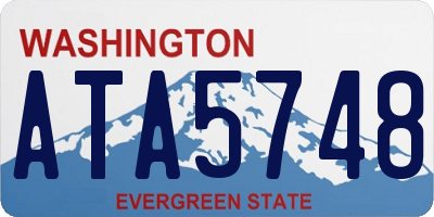 WA license plate ATA5748