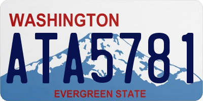 WA license plate ATA5781