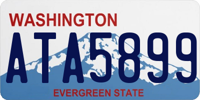WA license plate ATA5899