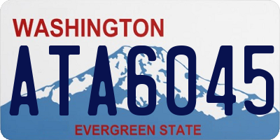 WA license plate ATA6045