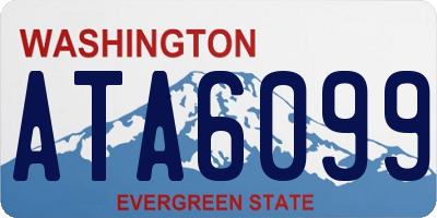 WA license plate ATA6099