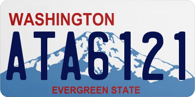 WA license plate ATA6121
