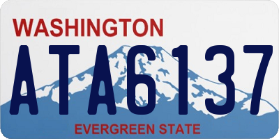 WA license plate ATA6137