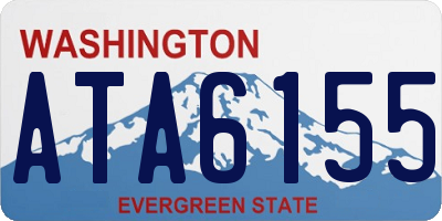 WA license plate ATA6155
