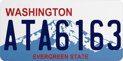 WA license plate ATA6163