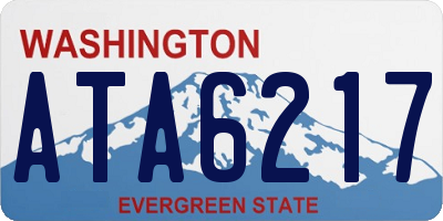 WA license plate ATA6217