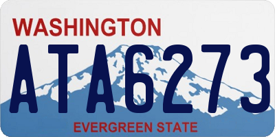 WA license plate ATA6273