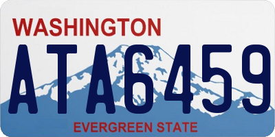 WA license plate ATA6459