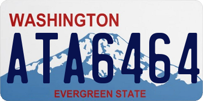 WA license plate ATA6464
