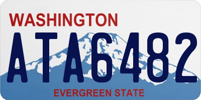 WA license plate ATA6482