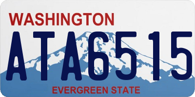 WA license plate ATA6515