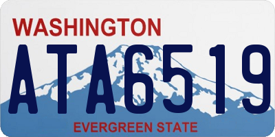 WA license plate ATA6519