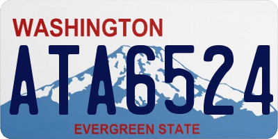 WA license plate ATA6524