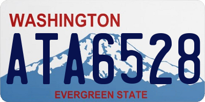 WA license plate ATA6528