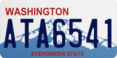 WA license plate ATA6541