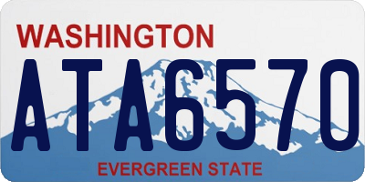 WA license plate ATA6570