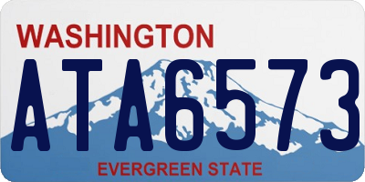 WA license plate ATA6573