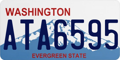 WA license plate ATA6595