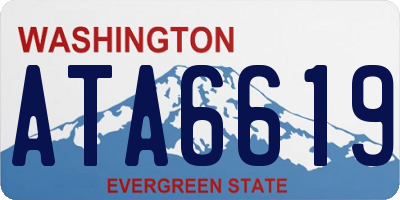 WA license plate ATA6619