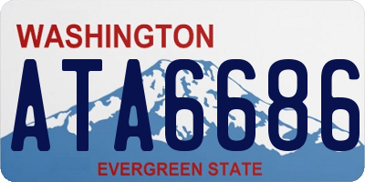 WA license plate ATA6686