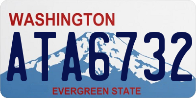 WA license plate ATA6732