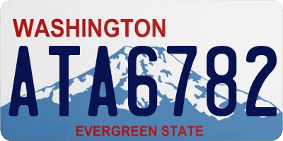 WA license plate ATA6782