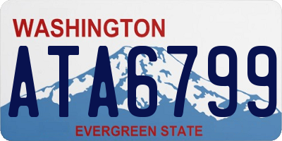 WA license plate ATA6799