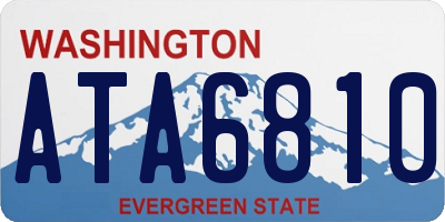 WA license plate ATA6810