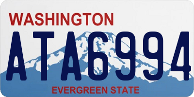 WA license plate ATA6994