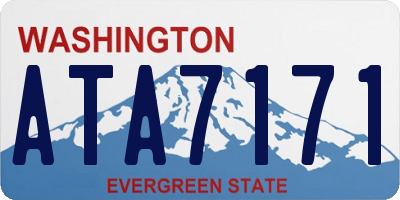 WA license plate ATA7171