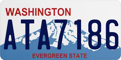WA license plate ATA7186