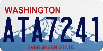 WA license plate ATA7241