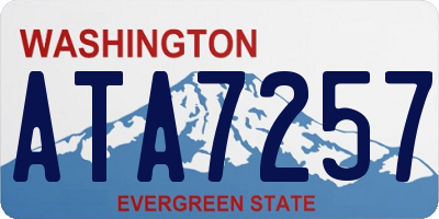 WA license plate ATA7257