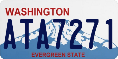WA license plate ATA7271