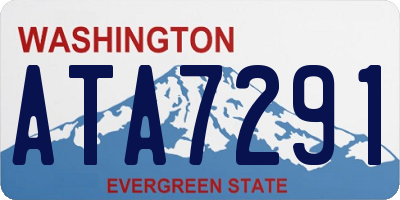 WA license plate ATA7291