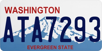 WA license plate ATA7293