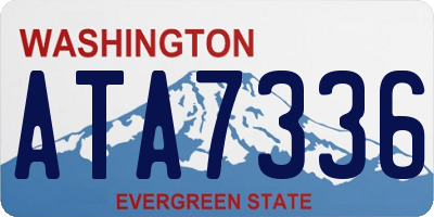 WA license plate ATA7336