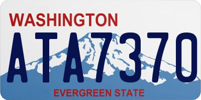 WA license plate ATA7370