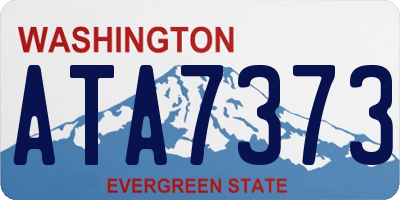 WA license plate ATA7373