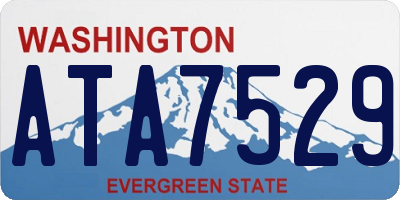 WA license plate ATA7529