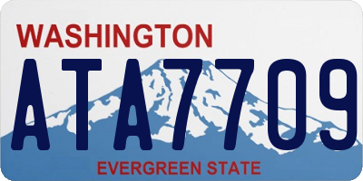 WA license plate ATA7709