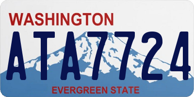 WA license plate ATA7724
