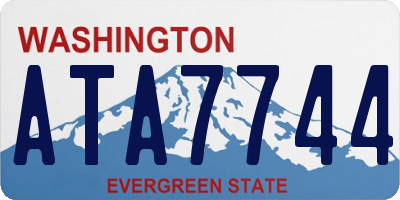 WA license plate ATA7744