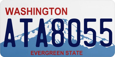 WA license plate ATA8055