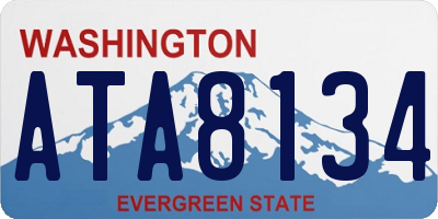 WA license plate ATA8134