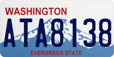 WA license plate ATA8138