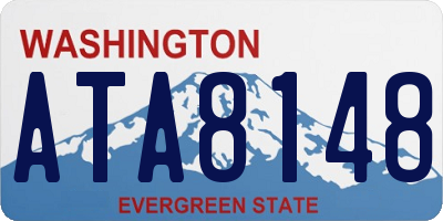 WA license plate ATA8148