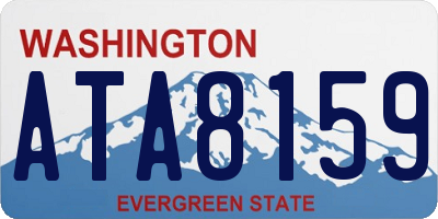 WA license plate ATA8159